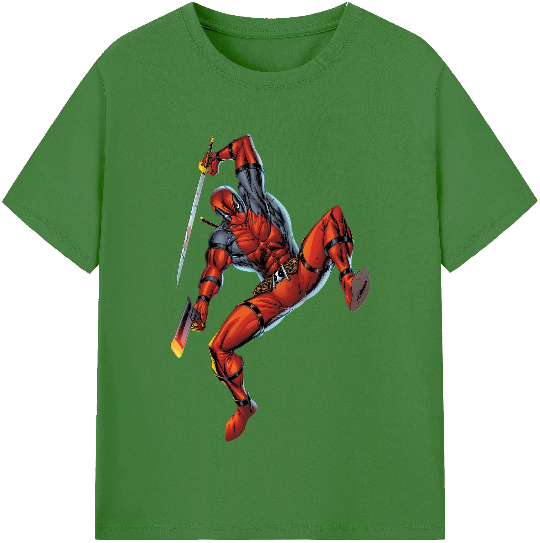 （画像用） Deadpool デッドプール レディースカジュアルプリントTシャツ（綿100％）